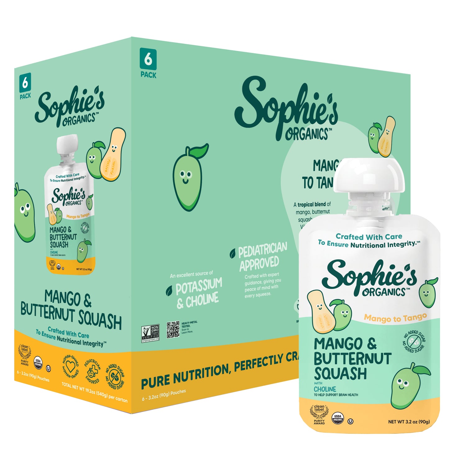 Mango To Tango Organic Pouches (6 pack)