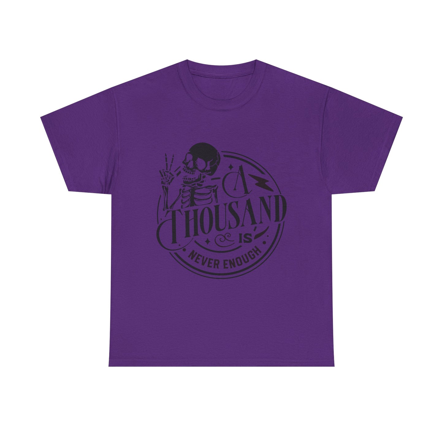 A Thousand Is Never Enough Skeleton Peace Sign T-Shirt