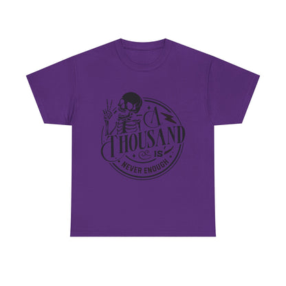 A Thousand Is Never Enough Skeleton Peace Sign T-Shirt