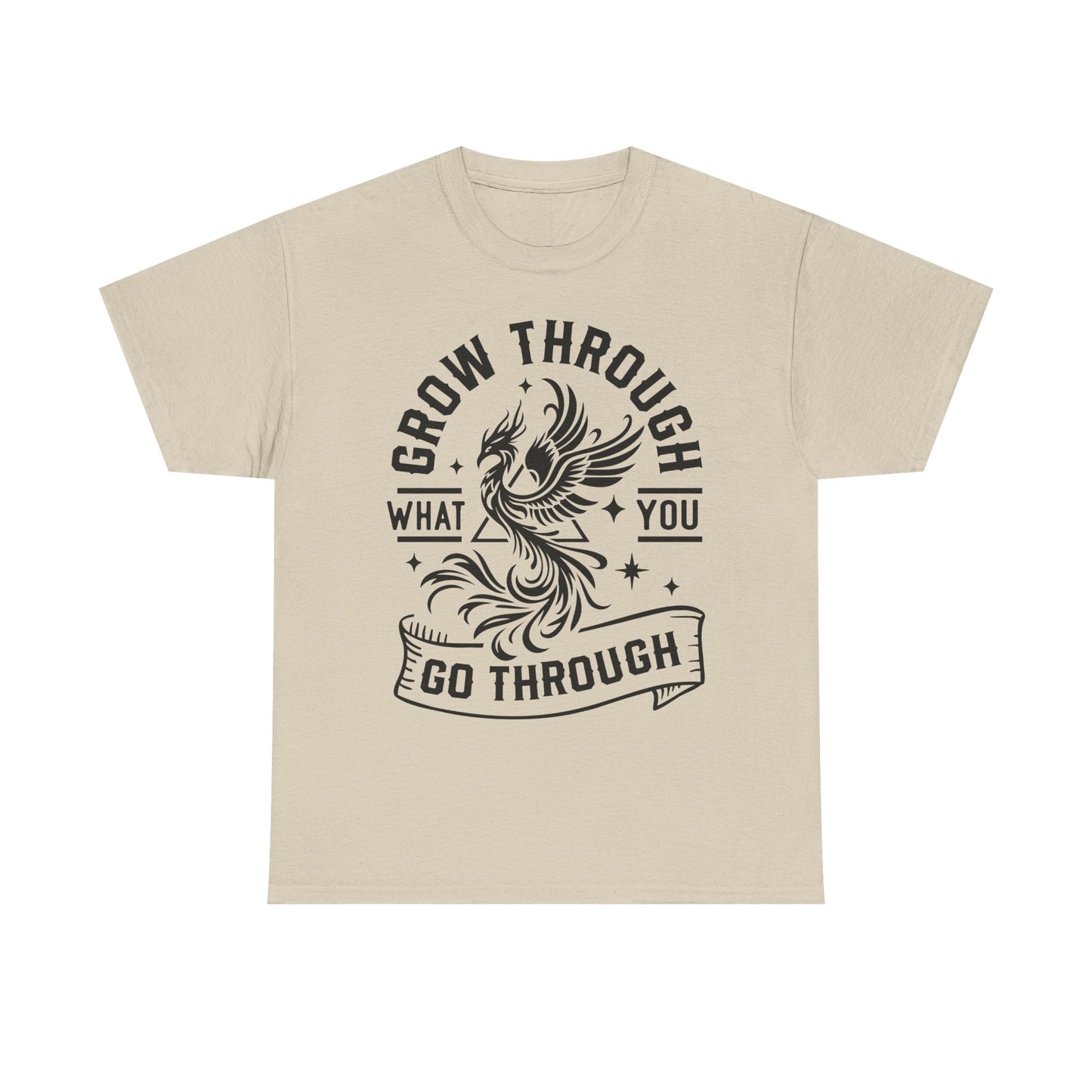 Grow Through What You Go Through T-Shirt — Inspirational Phoenix Graphic Tee