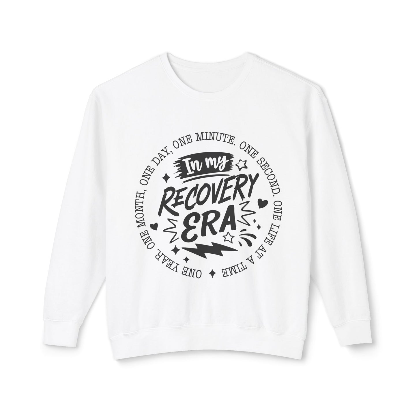 Recovery Era Sweatshirt — 'In My Recovery Era' Inspirational Crewneck