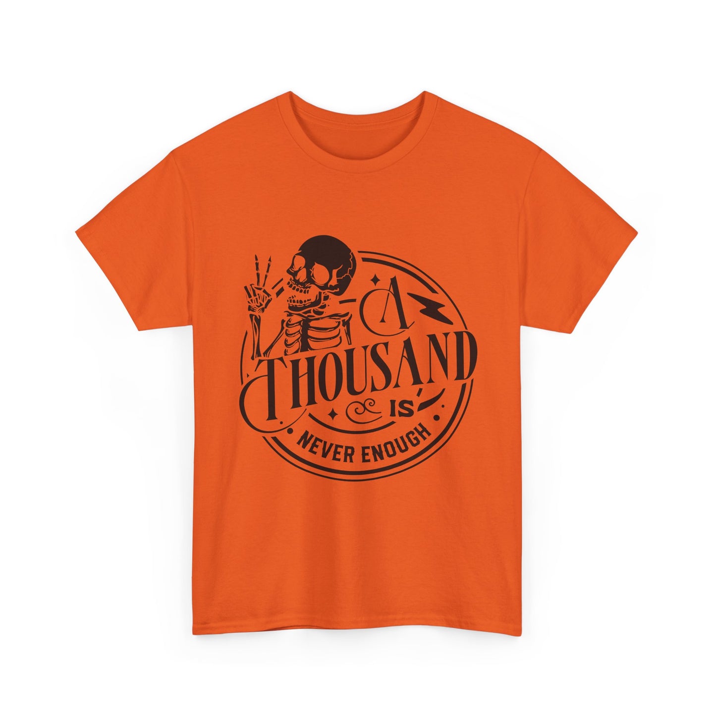 A Thousand Is Never Enough Skeleton Peace Sign T-Shirt