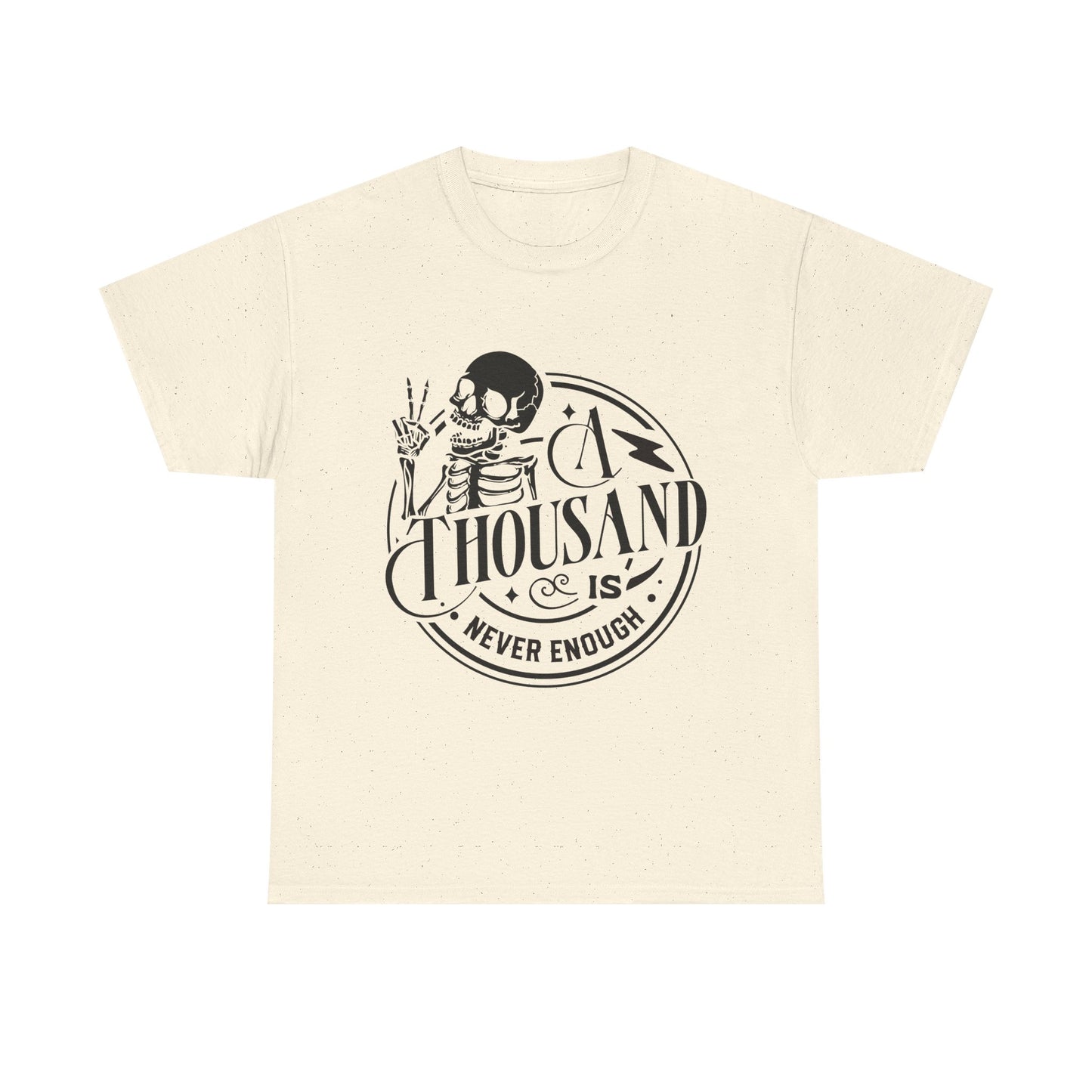 A Thousand Is Never Enough Skeleton Peace Sign T-Shirt