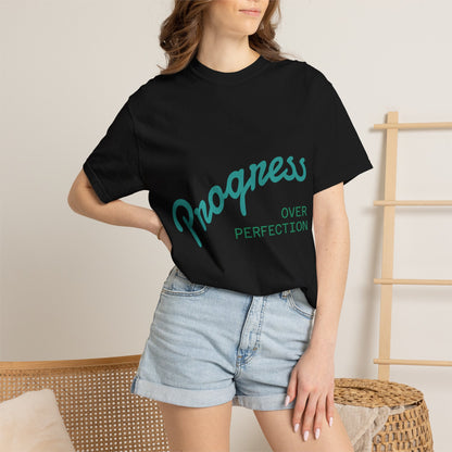 Progress Over Perfection T-Shirt — Motivational Graphic Tee