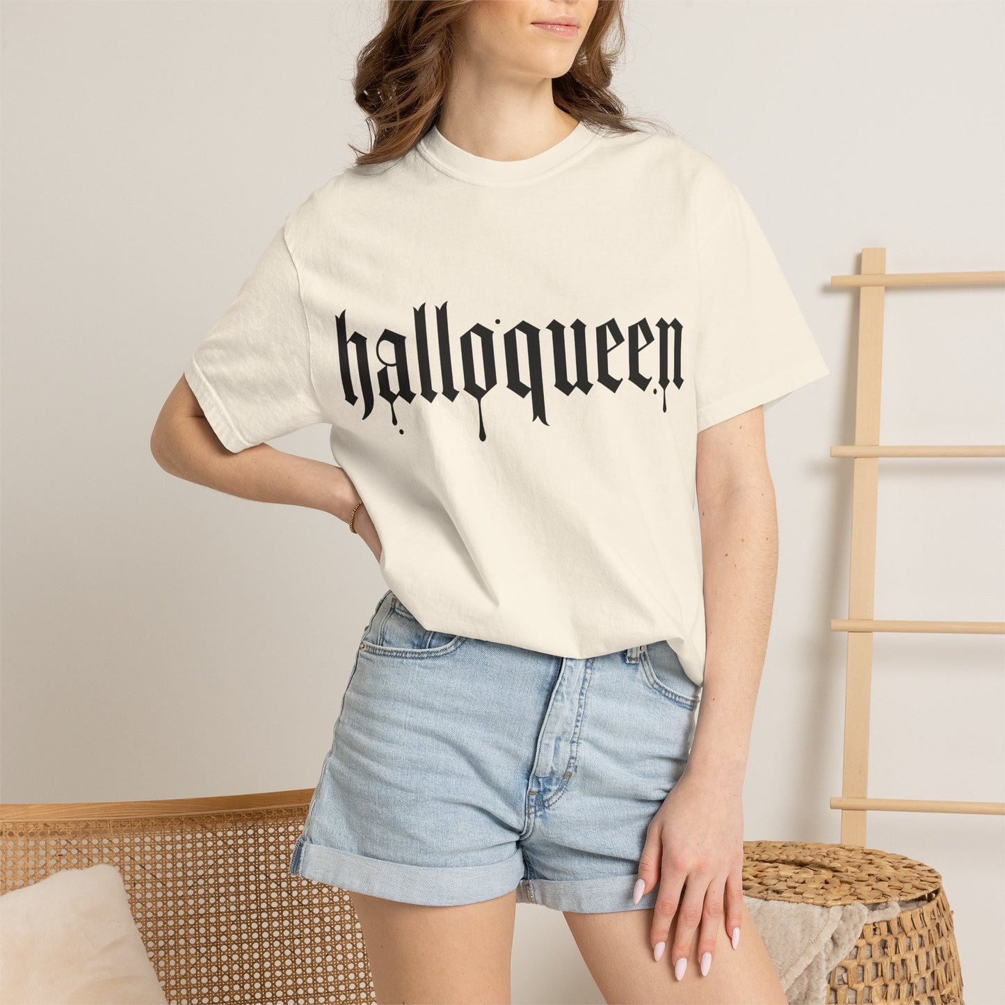 Halloqueen T-Shirt — "Spooky Season" Gothic Halloween Tee