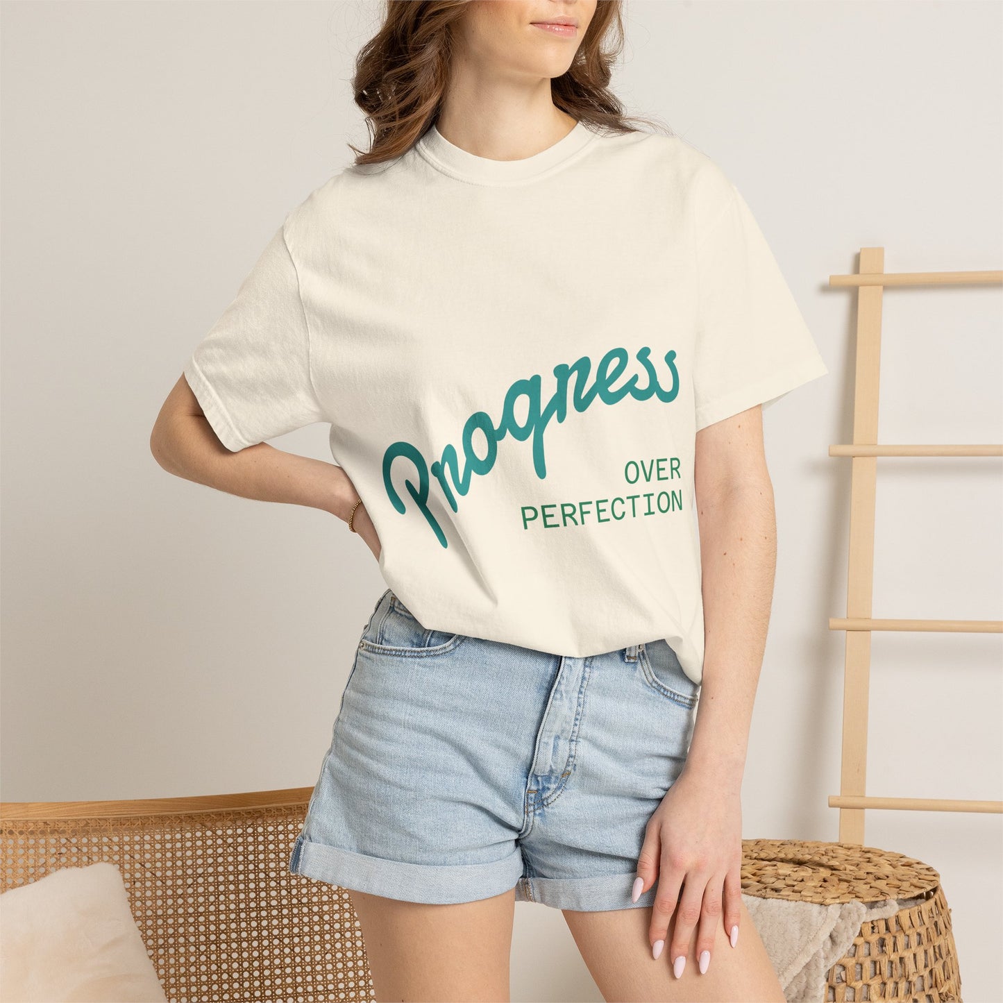Progress Over Perfection T-Shirt — Motivational Graphic Tee