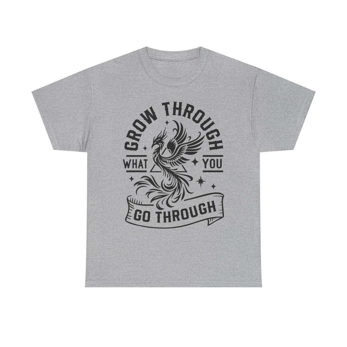 Grow Through What You Go Through T-Shirt — Inspirational Phoenix Graphic Tee