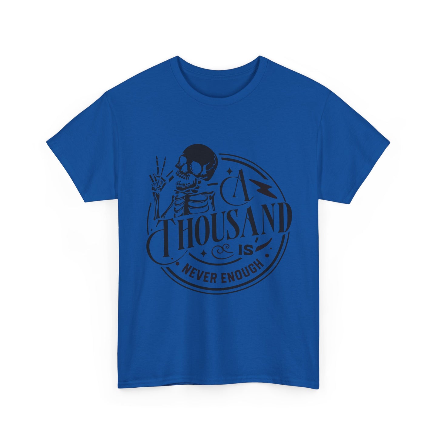 A Thousand Is Never Enough Skeleton Peace Sign T-Shirt
