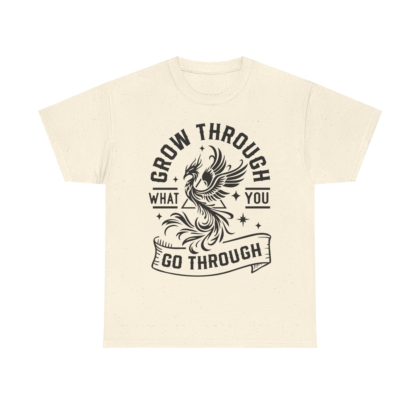 Grow Through What You Go Through T-Shirt — Inspirational Phoenix Graphic Tee