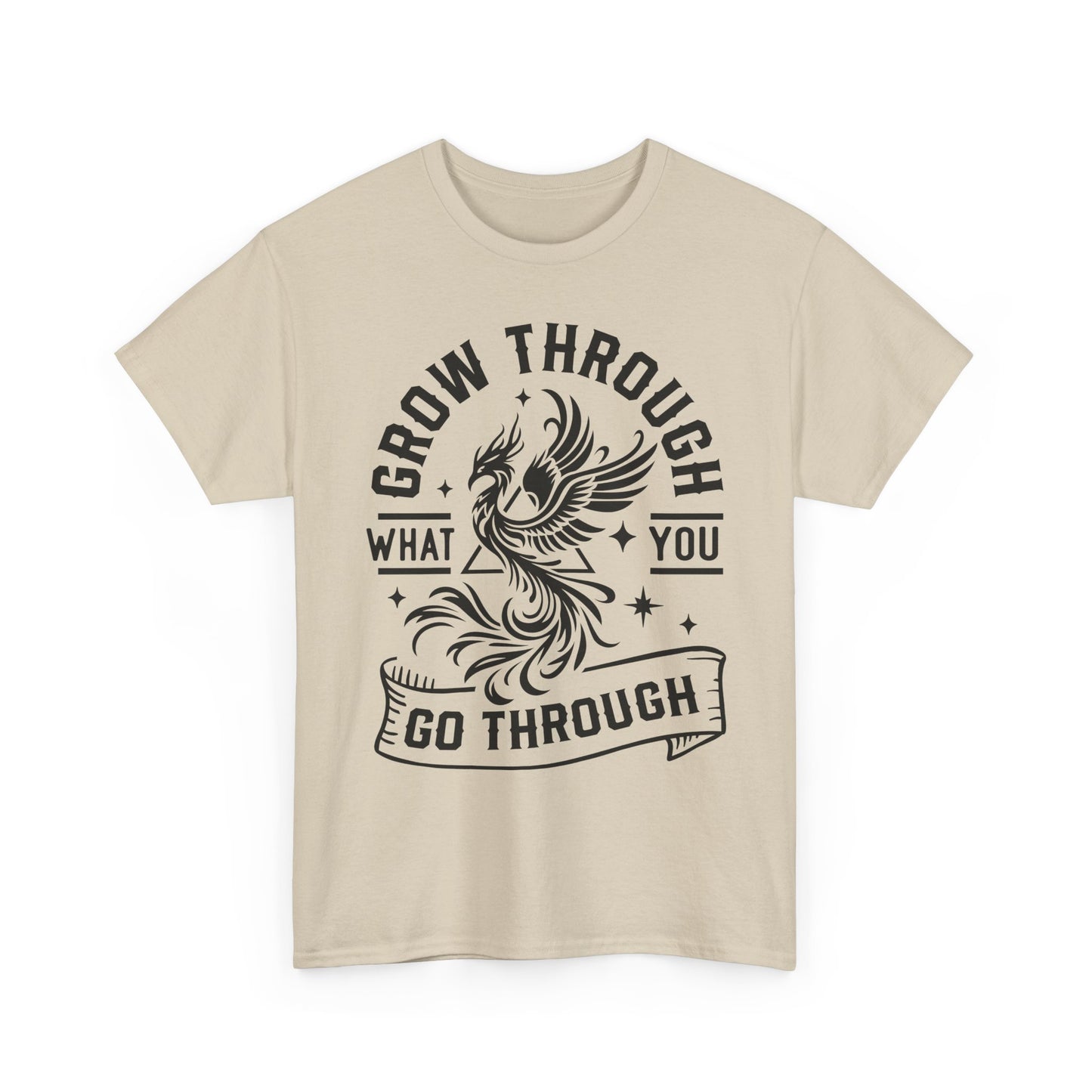 Grow Through What You Go Through T-Shirt — Inspirational Phoenix Graphic Tee