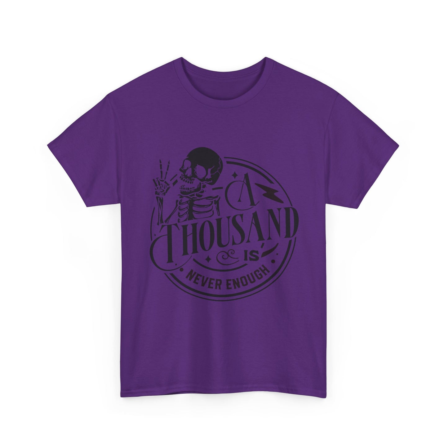 A Thousand Is Never Enough Skeleton Peace Sign T-Shirt