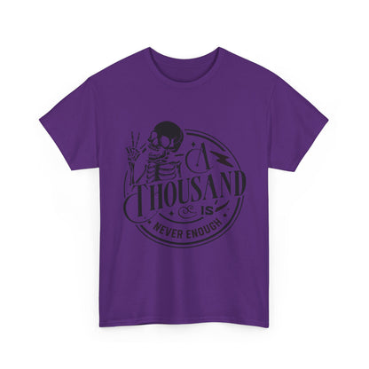 A Thousand Is Never Enough Skeleton Peace Sign T-Shirt