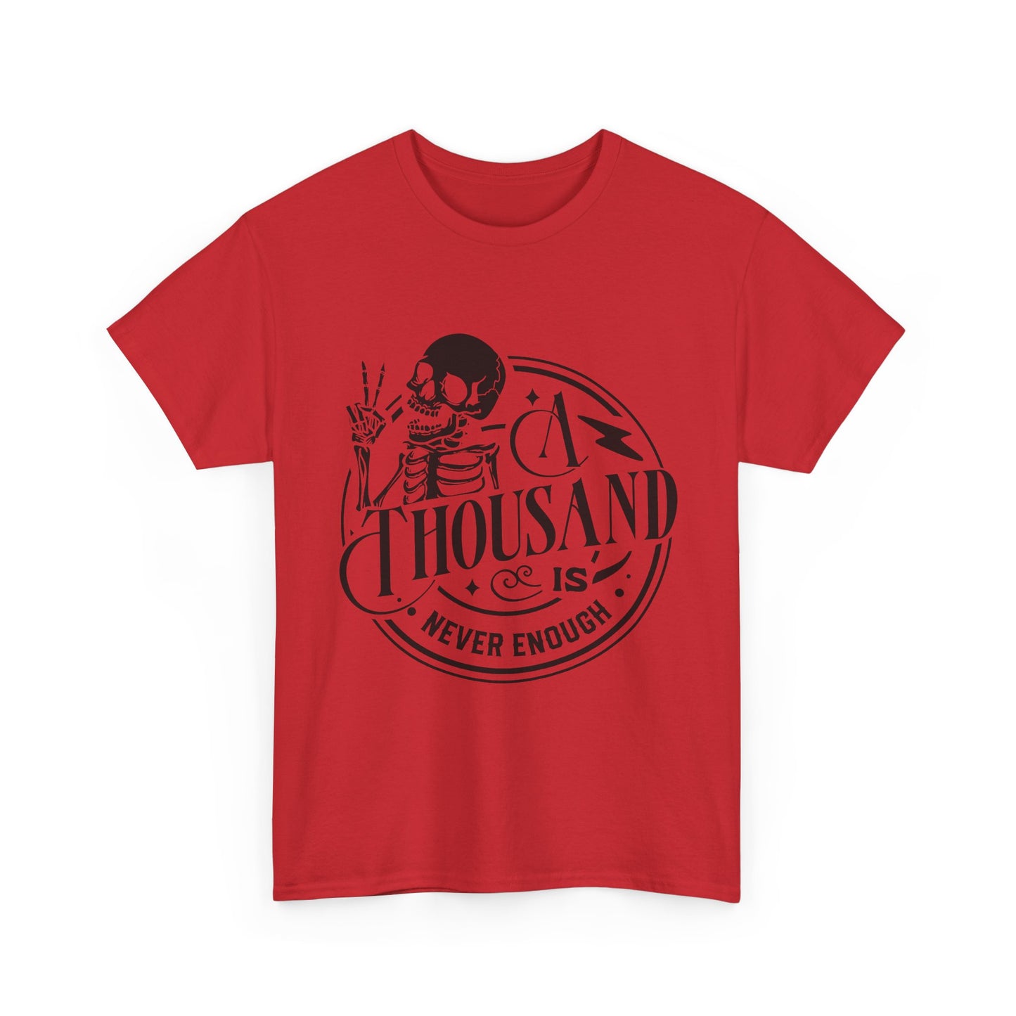 A Thousand Is Never Enough Skeleton Peace Sign T-Shirt