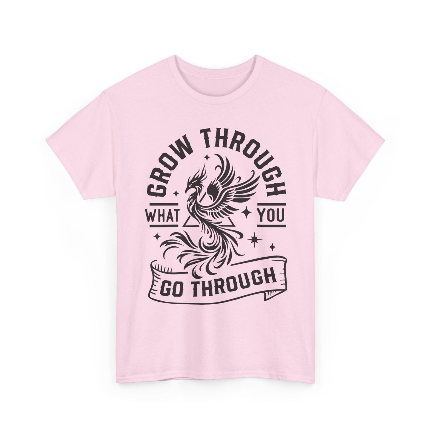 Grow Through What You Go Through T-Shirt — Inspirational Phoenix Graphic Tee