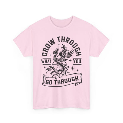 Grow Through What You Go Through T-Shirt — Inspirational Phoenix Graphic Tee