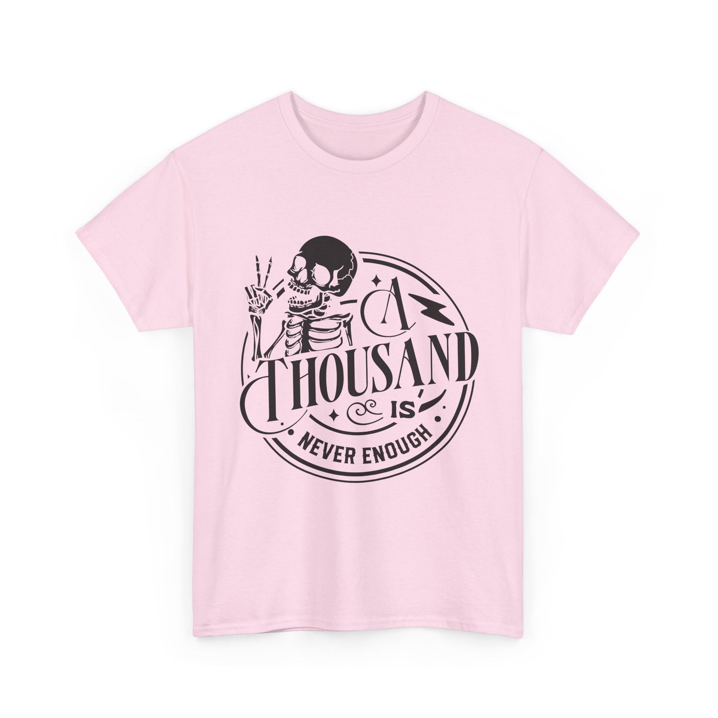 A Thousand Is Never Enough Skeleton Peace Sign T-Shirt