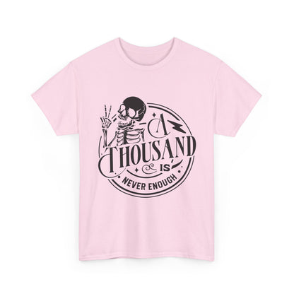A Thousand Is Never Enough Skeleton Peace Sign T-Shirt