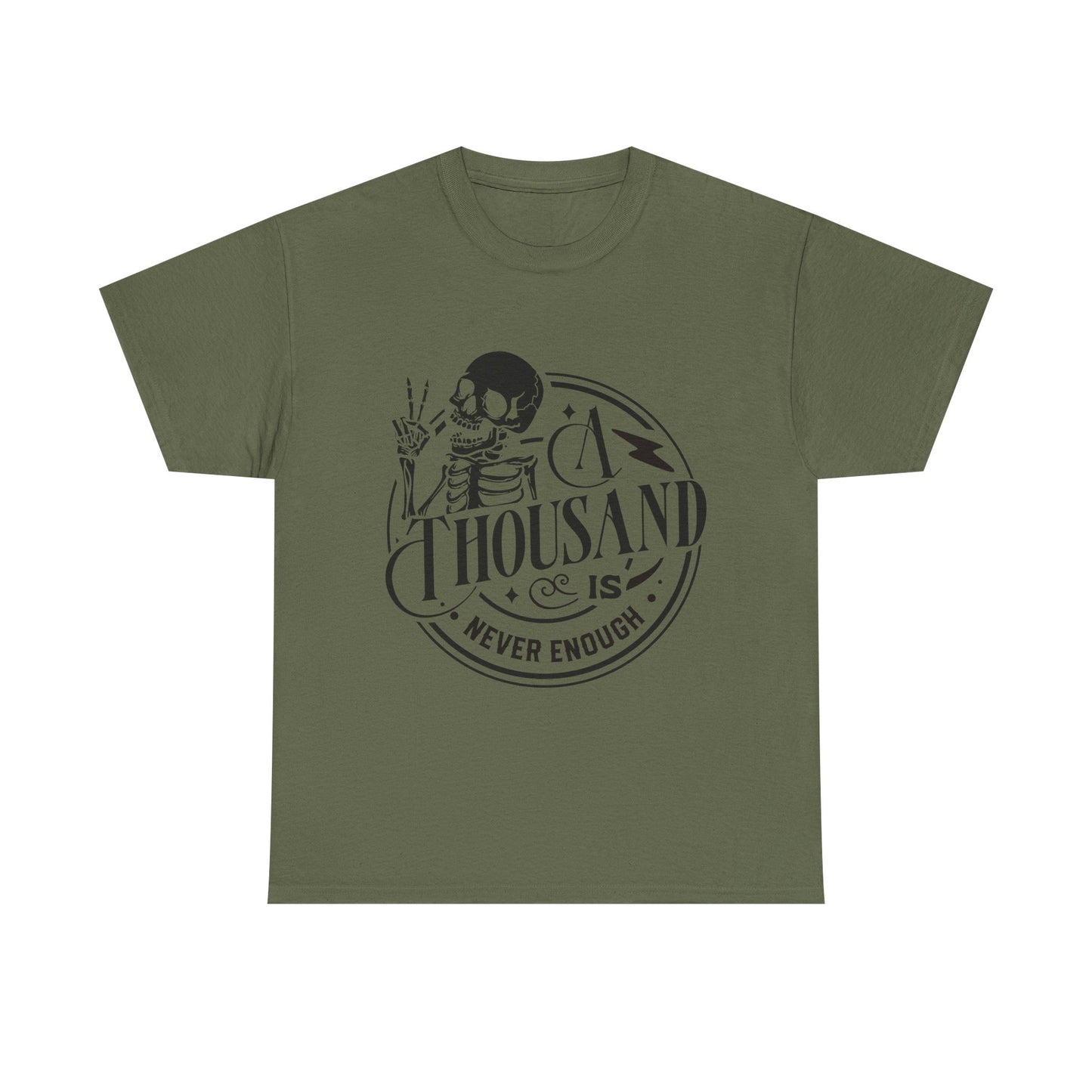 A Thousand Is Never Enough Skeleton Peace Sign T-Shirt