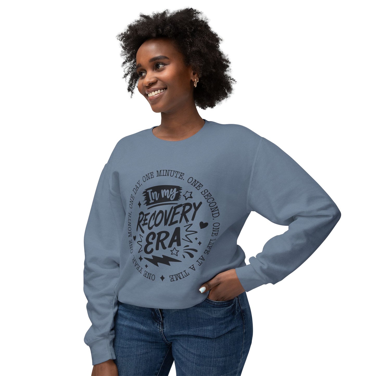 Recovery Era Sweatshirt — 'In My Recovery Era' Inspirational Crewneck
