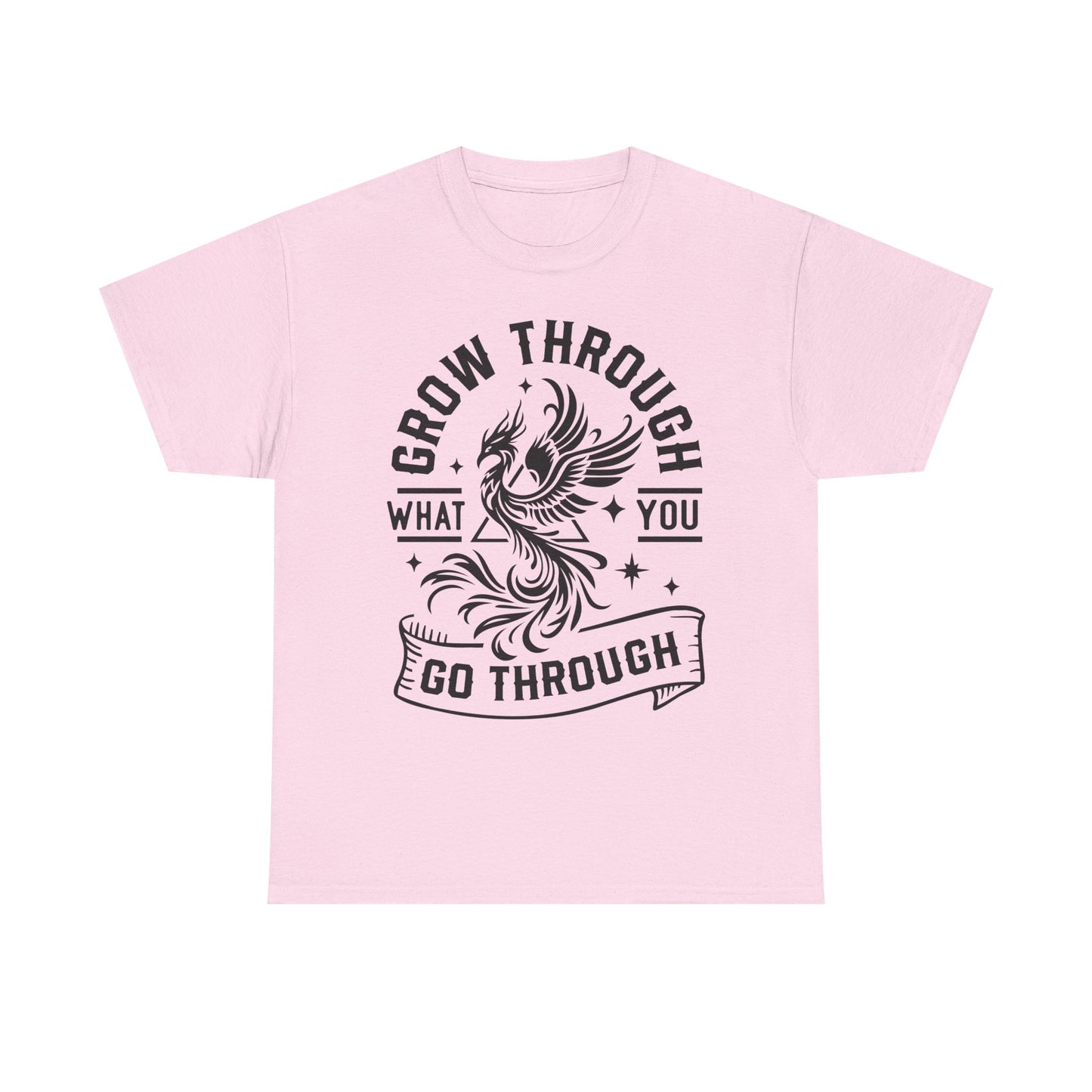 Grow Through What You Go Through T-Shirt — Inspirational Phoenix Graphic Tee
