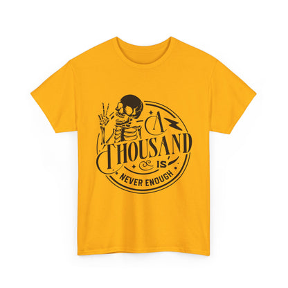A Thousand Is Never Enough Skeleton Peace Sign T-Shirt