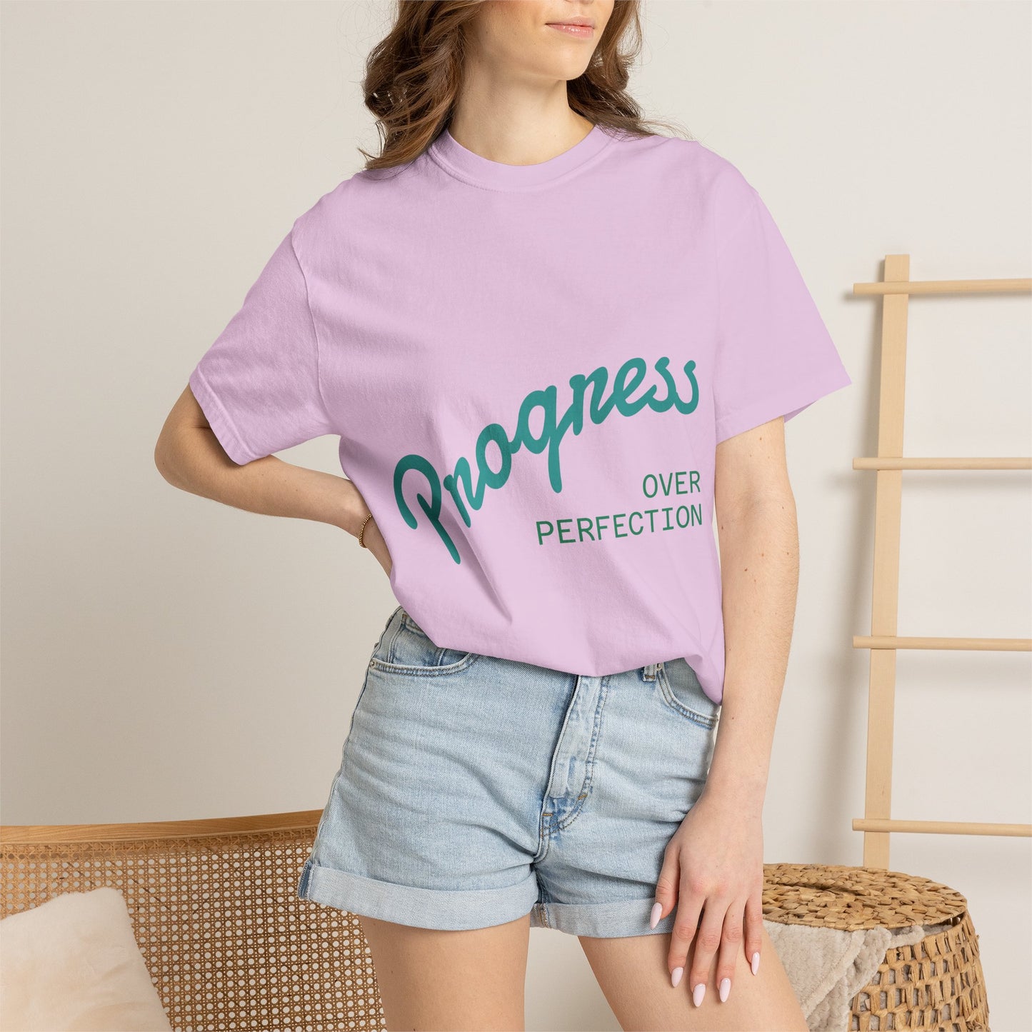 Progress Over Perfection T-Shirt — Motivational Graphic Tee