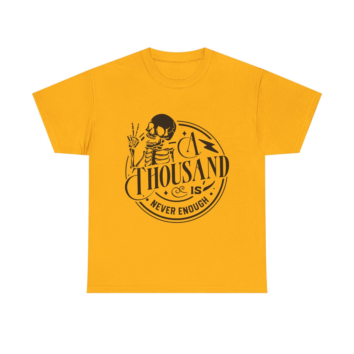 A Thousand Is Never Enough Skeleton Peace Sign T-Shirt