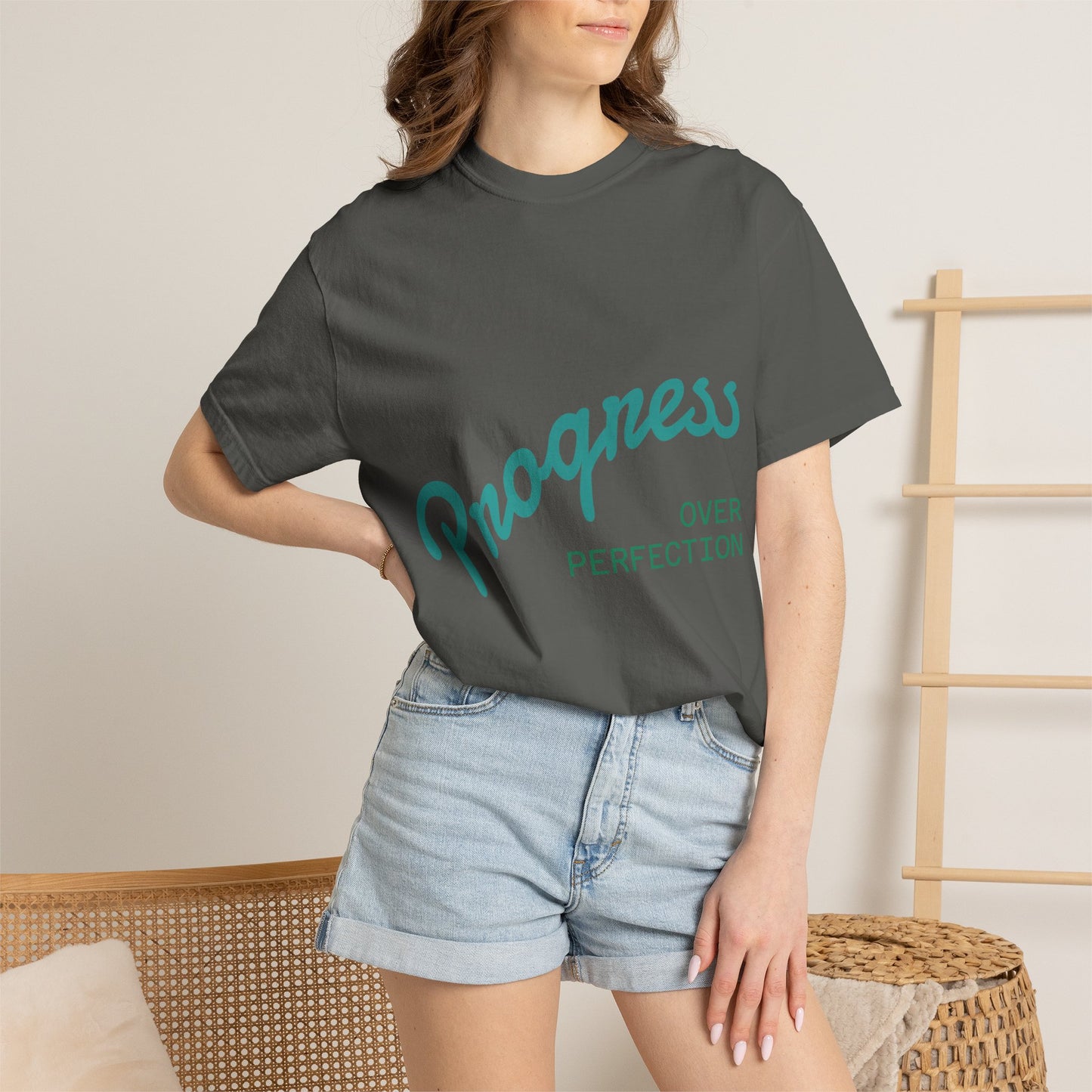 Progress Over Perfection T-Shirt — Motivational Graphic Tee