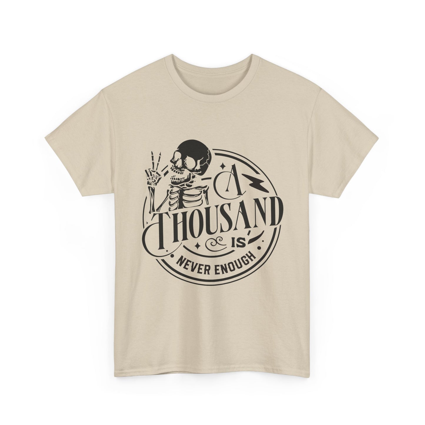 A Thousand Is Never Enough Skeleton Peace Sign T-Shirt