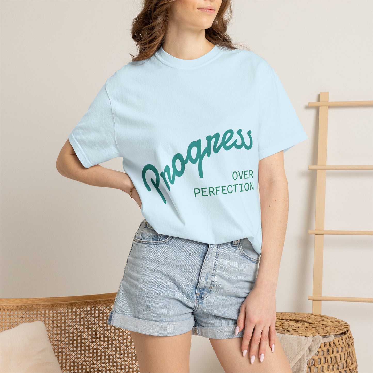 Progress Over Perfection T-Shirt — Motivational Graphic Tee