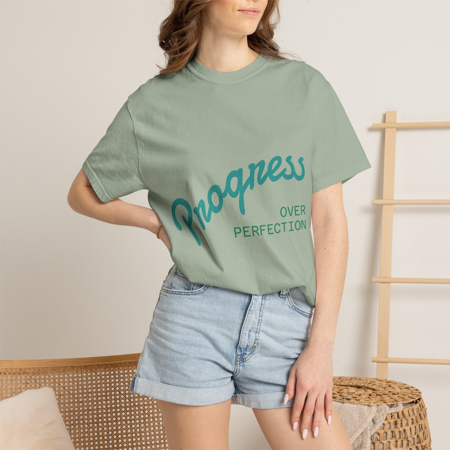 Progress Over Perfection T-Shirt — Motivational Graphic Tee