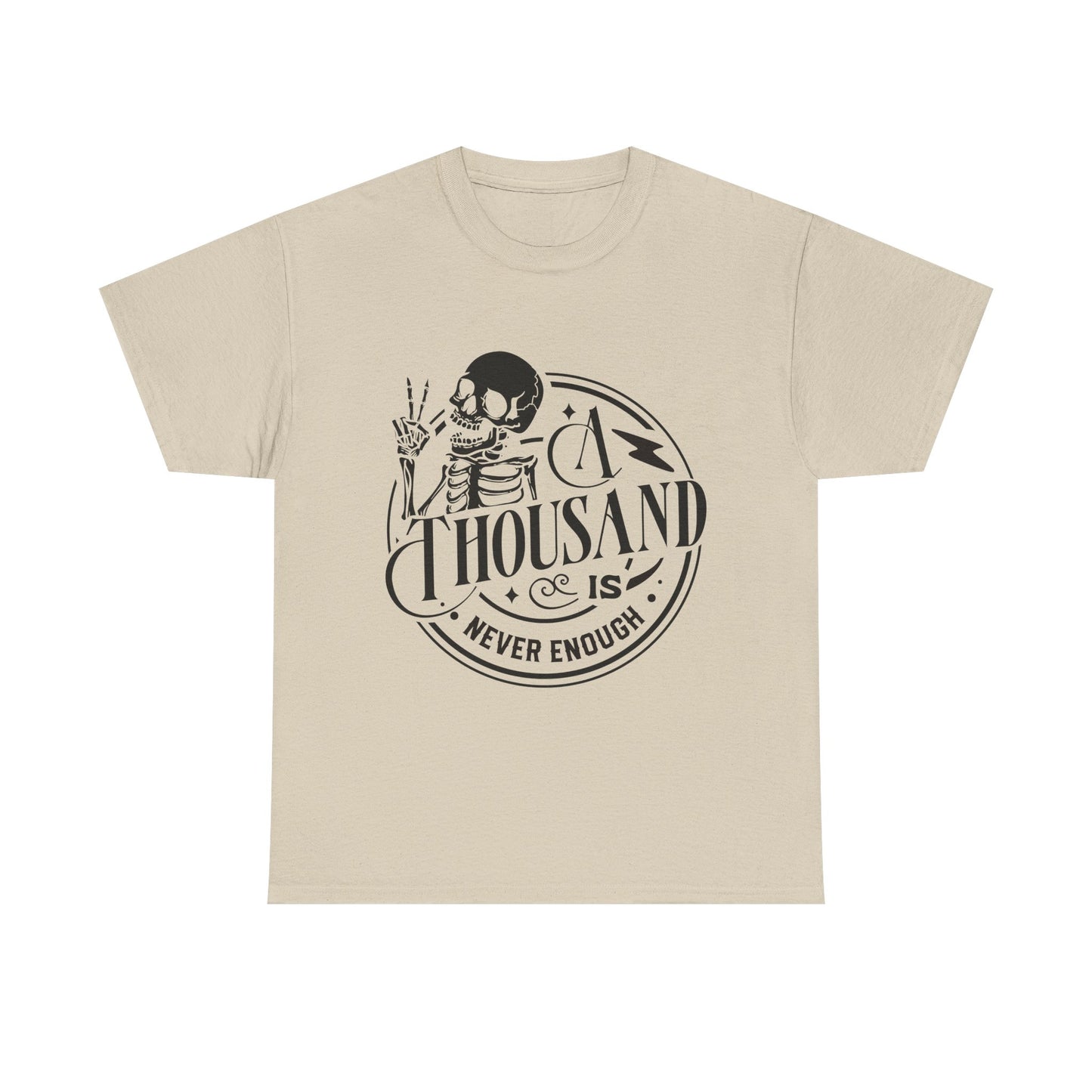 A Thousand Is Never Enough Skeleton Peace Sign T-Shirt