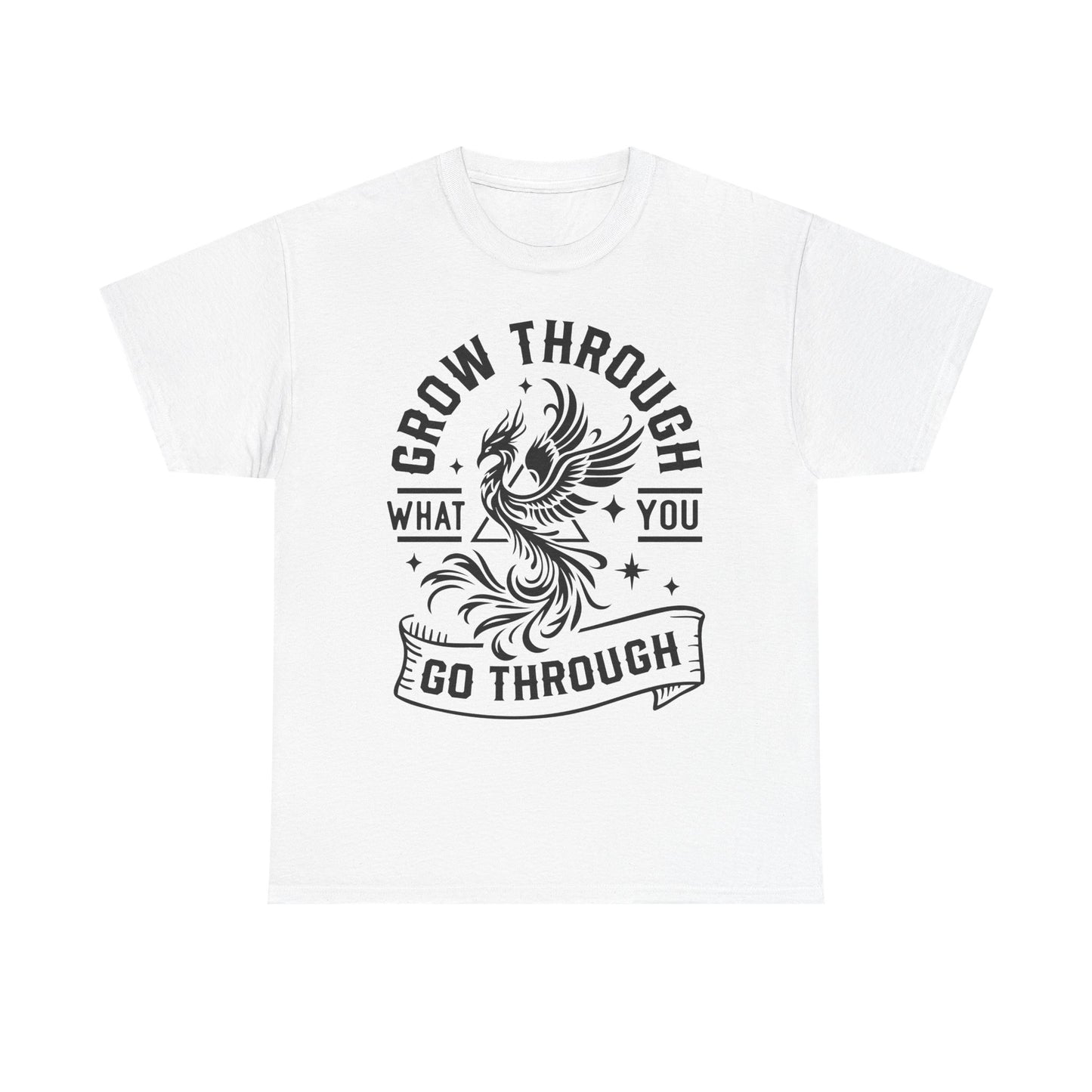 Grow Through What You Go Through T-Shirt — Inspirational Phoenix Graphic Tee