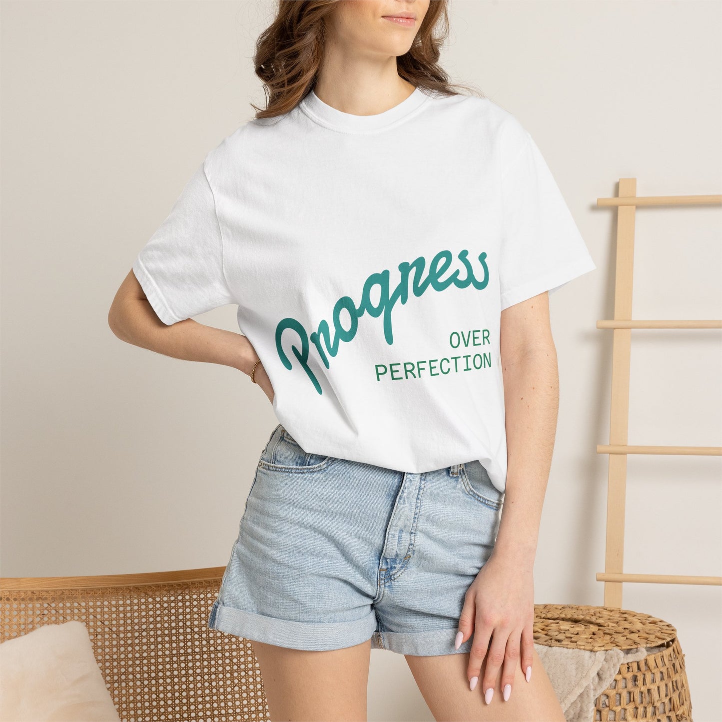 Progress Over Perfection T-Shirt — Motivational Graphic Tee