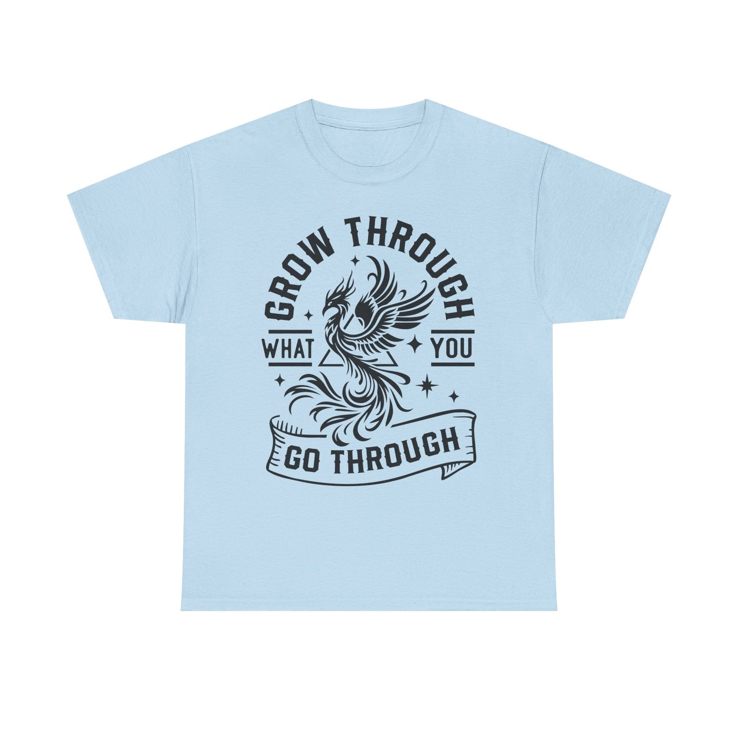 Grow Through What You Go Through T-Shirt — Inspirational Phoenix Graphic Tee