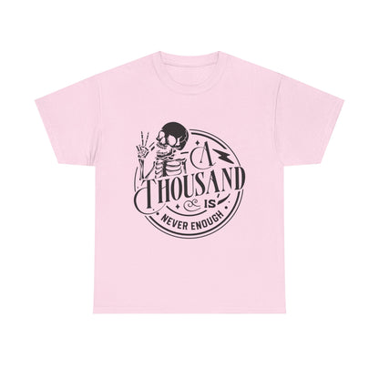 A Thousand Is Never Enough Skeleton Peace Sign T-Shirt