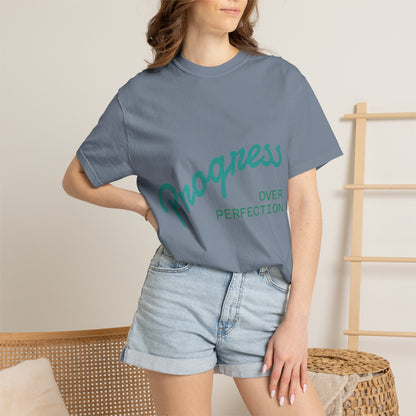 Progress Over Perfection T-Shirt — Motivational Graphic Tee