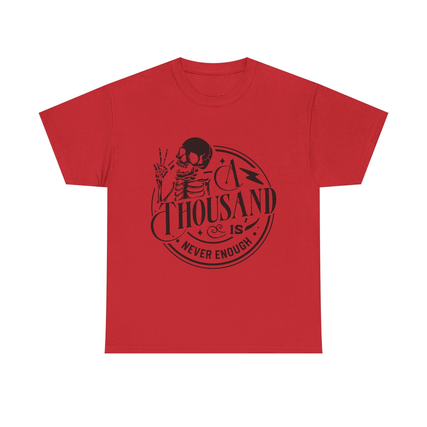 A Thousand Is Never Enough Skeleton Peace Sign T-Shirt