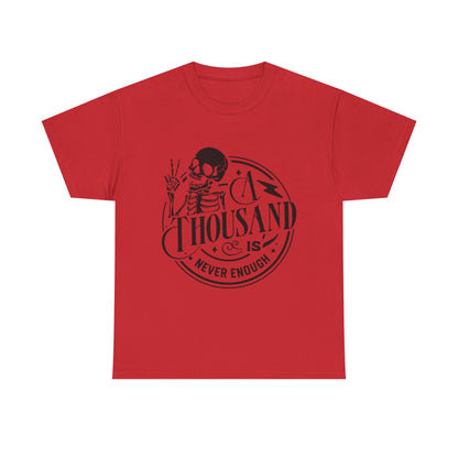 A Thousand Is Never Enough Skeleton Peace Sign T-Shirt