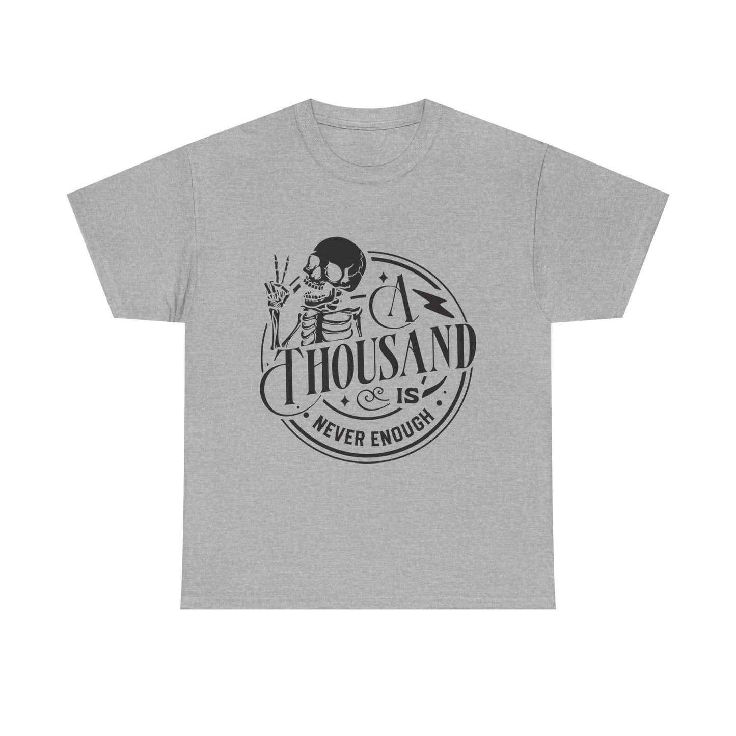A Thousand Is Never Enough Skeleton Peace Sign T-Shirt