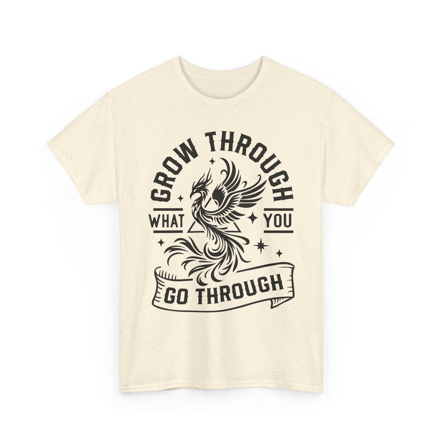 Grow Through What You Go Through T-Shirt — Inspirational Phoenix Graphic Tee
