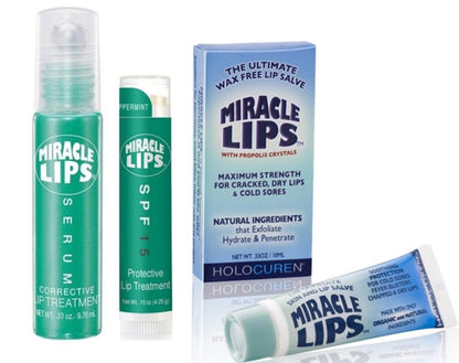 Holocuren Miracle Lips 3-Pack – Salve, Serum & SPF 15 Protect