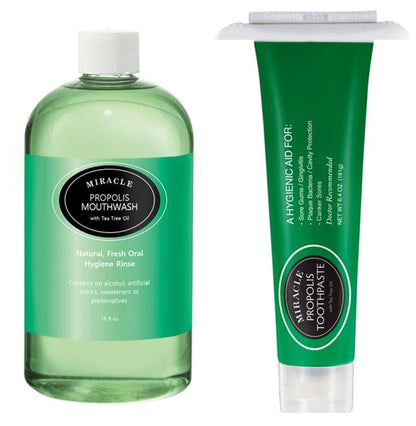 Holocuren Miracle Propolis Toothpaste 2-Pack, Tea Tree Oil, Fluoride-Free, 12.8 oz (2 x 6.4 oz)